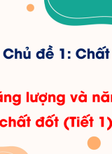 Bài 5. Năng lượng và năng lượng chất đốt (Tiết 1)